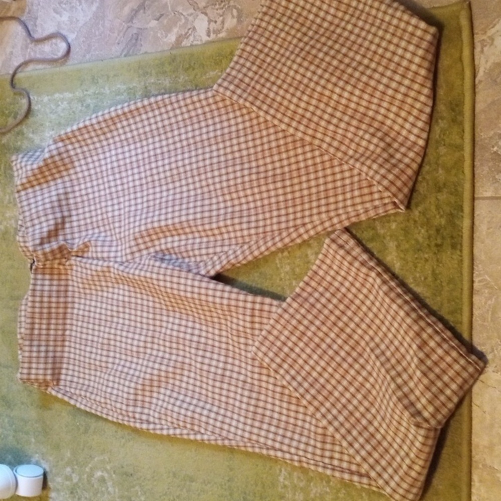 Originality plaid capris